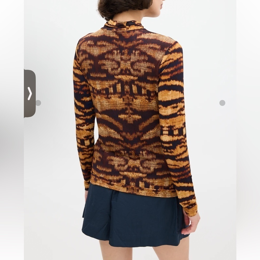 Ulla Johnson Aurelia Long Sleeve mock neck Top - Picture 4 of 8